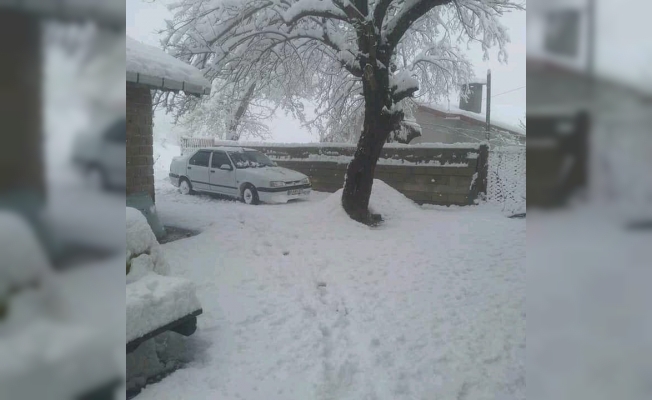Zonguldak’ta Nisan ayında 30 santimetre kar yağdı