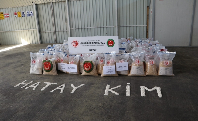 1 ton uyuşturucu hap sergilendi