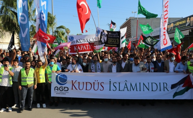 Adana’da STK’lardan İsrail protestosu
