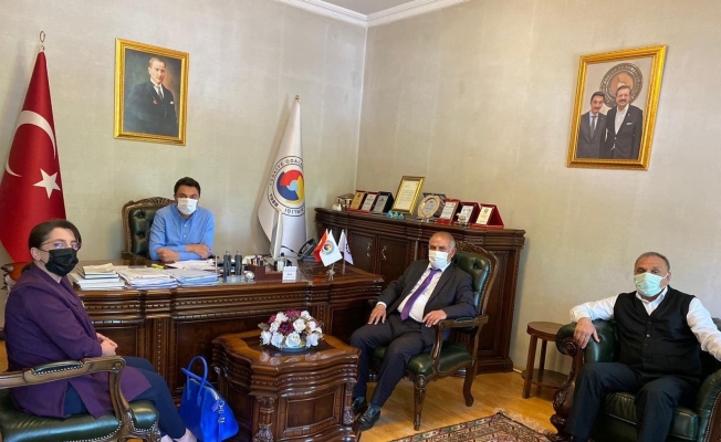 Ayluçtarhan Başkan Alibeyoğlu’nu ziyaret etti
