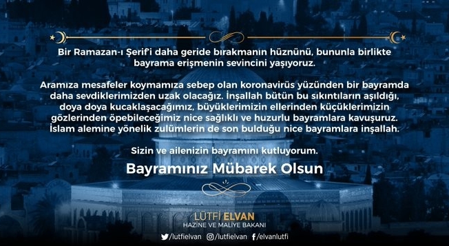 Bakan Elvan vatandaşların Ramazan Bayramı’nı kutladı
