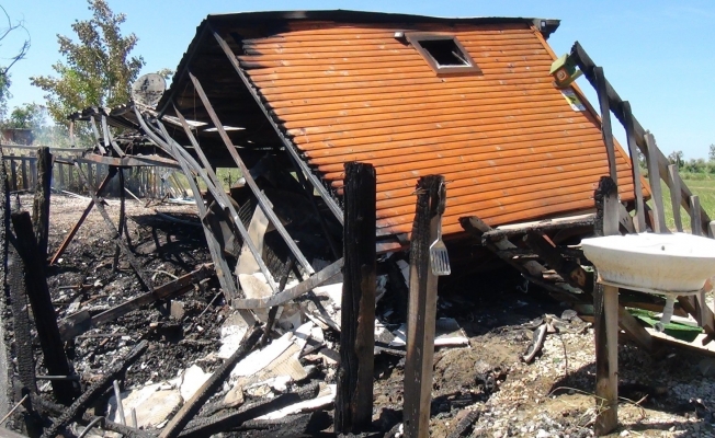 Balıkçı barınağında yangın