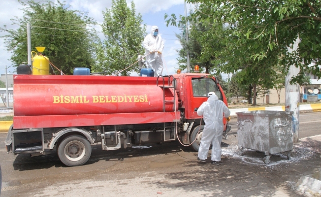 Bismil Belediyesi tam kapanmayı fırsata çevirdi, temizlik seferberliği başlattı