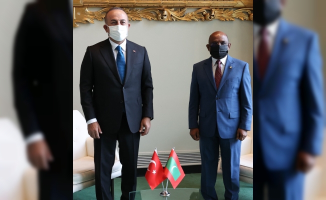 Dışişleri Bakanı Çavuşoğlu, Maldivler Dışişleri Bakanı Shahid ile görüştü