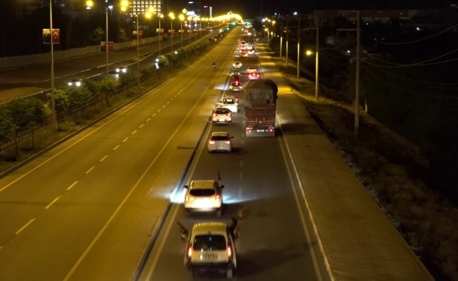 Diyarbakır’da yüzlerce araç konvoyu İsrail zulmünü protesto etti