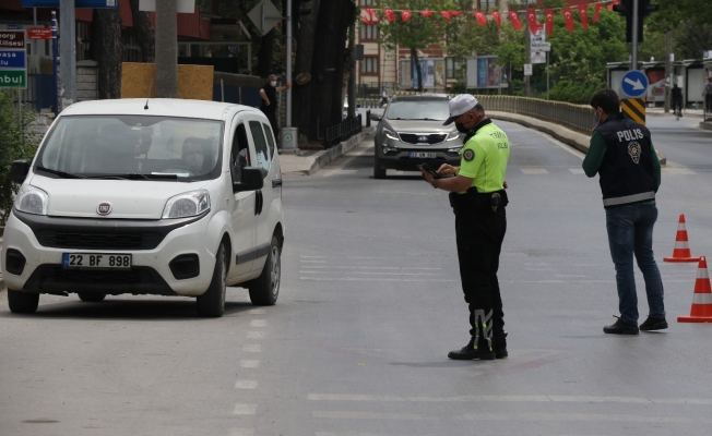 Edirne’de 17 günlük tam kapanma kısıtlanmasında sessizlik hakim