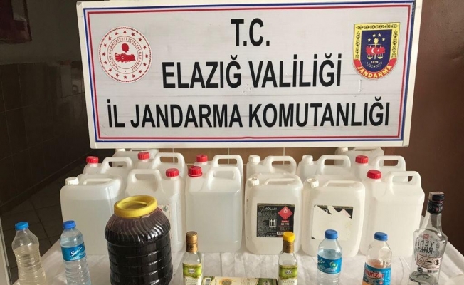 Elazığ’da  sahte içki ele geçirildi: 2 gözaltı