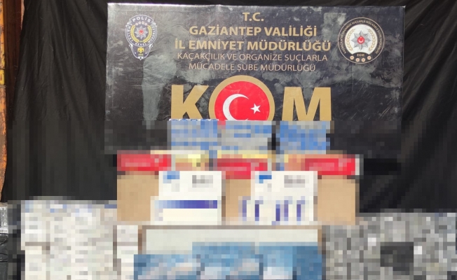 Gaziantep’te 4 bin 680 paket kaçak sigara yakalandı