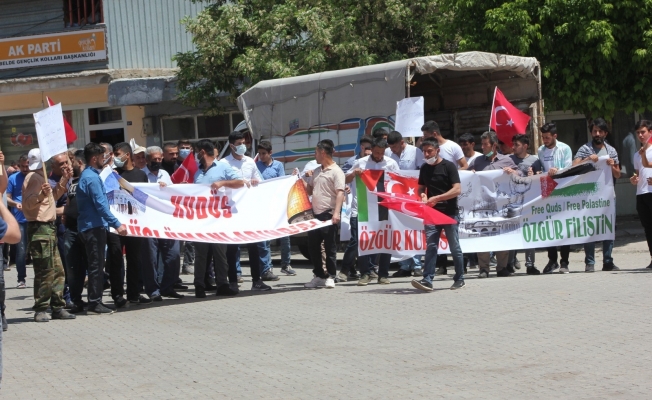 Güroymak’ta İsrail’e protesto