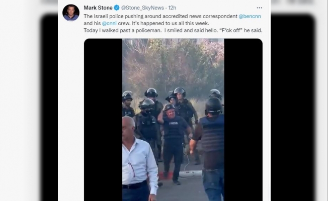İsrail güçleri, Kudüs’te CNN muhabirini tartakladı