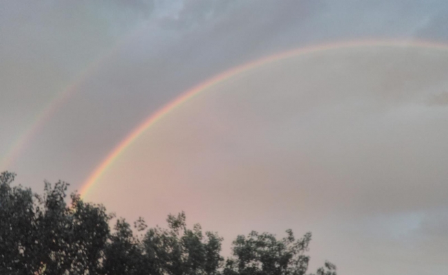 İstanbul’da yağmur sonrası gökkuşağı sürprizi