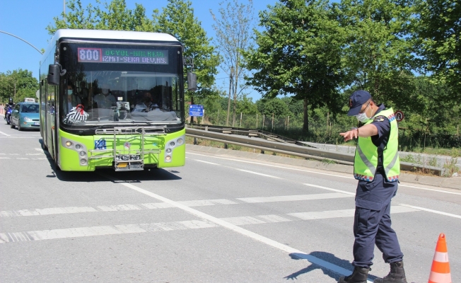 Jandarmadan otobüste sivil denetim