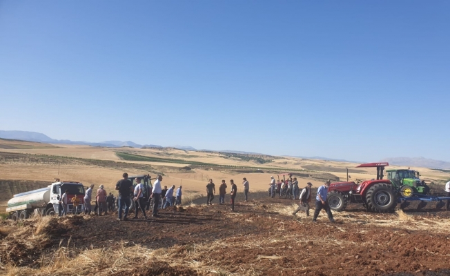 Kahta’da 200 dönümlük arpa ekili alan yandı