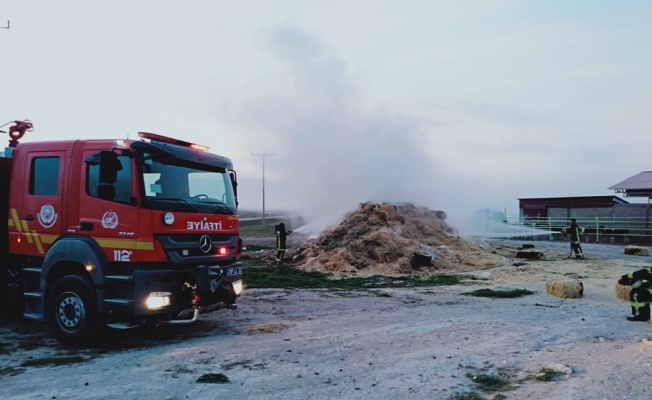 Karaman’da saman yangını