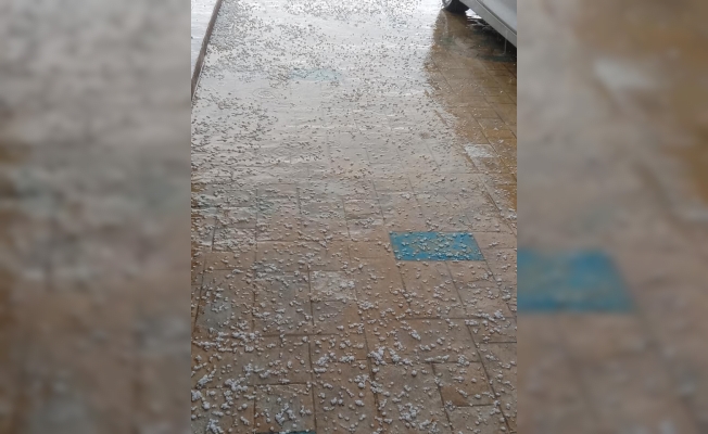 Kastamonu’da dolu yağışı etkili oldu