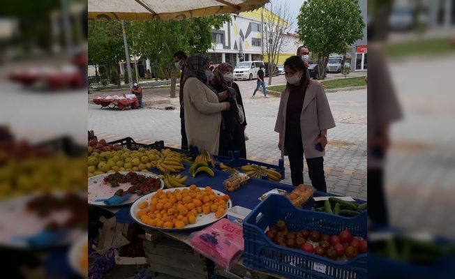 Kaymakam Yazıcı pazar yerinde denetimlere katıldı