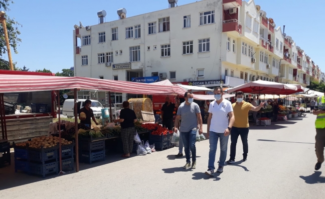 Kaymakam Yılmaz, pazar yerlerini denetledi