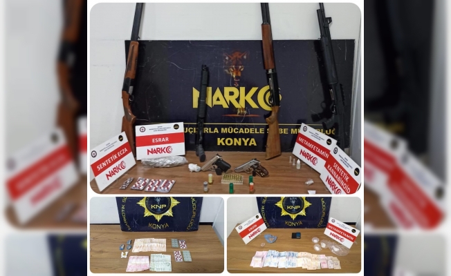 Konya’da 5 bin 800 uyuşturucu hap ele geçirildi