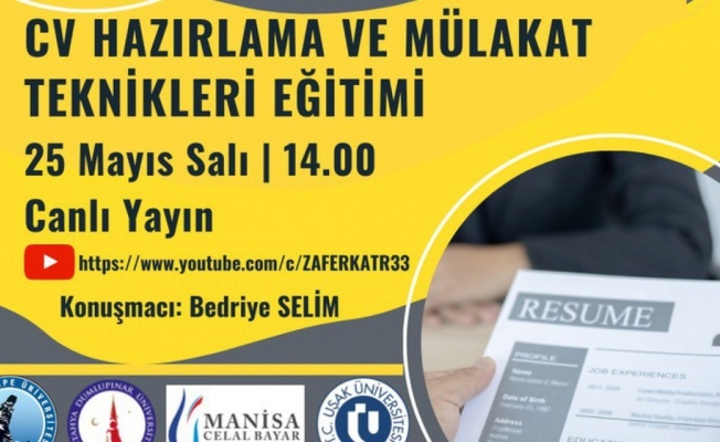 Öğrenci ve mezunlara CV Hazırlama ve Mülakat Teknikleri eğitimi