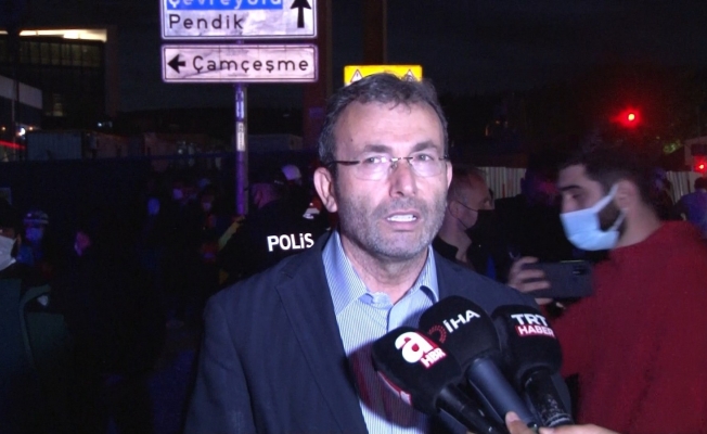 Pendik Belediye Başkanı Ahmet Cin: “Etraftaki 13 tane binanın ciddi hasarları var”