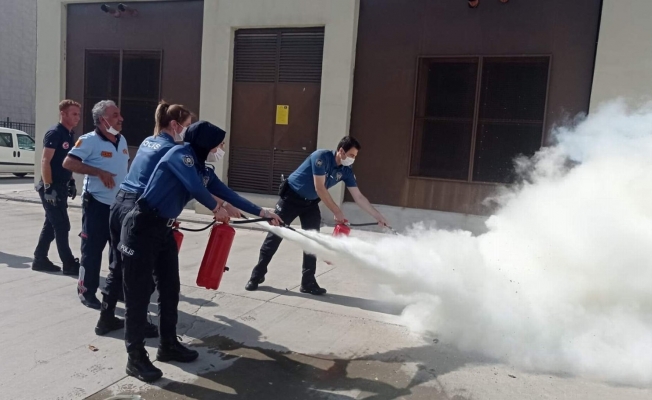 Siirt’te emniyet personellerine yönelik yangın tatbikatı yapıldı