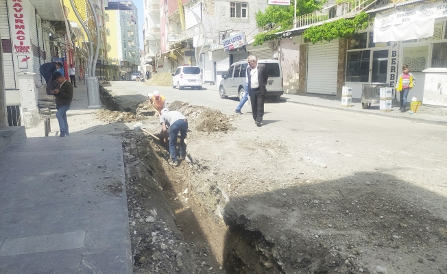 Silvan’da doğal gaz çalışmaları devam ediyor