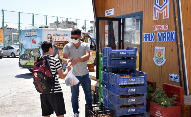 Tarsus Belediyesi, halka yenidünya dağıtmaya devam ediyor