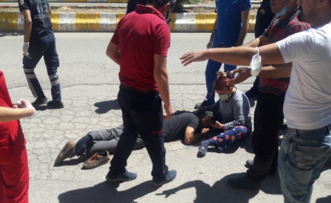 Traktörden düşen kişi yaralandı