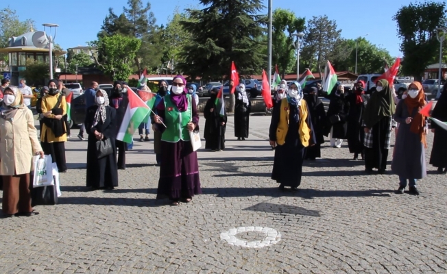 Uşak’ta İsrail saldırıları kınandı