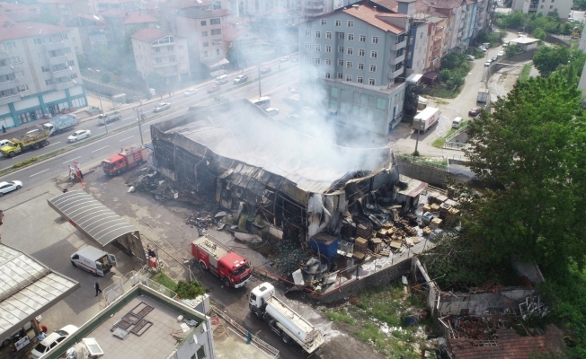 Yangının boyutu gün ağarınca ortaya çıktı