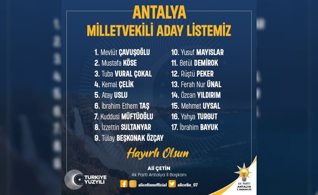 Alanya Ak Parti'de Çavuşoğlu ve Müftüoğlu 