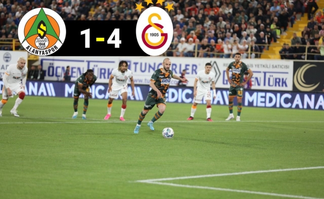Alanyaspor lider Galatasaray'a direnemedi 1-4