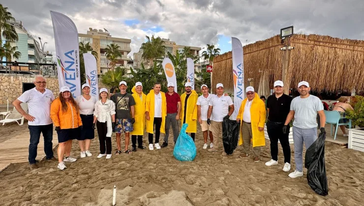 Alanya Oba Sahili’nde çevre için el ele