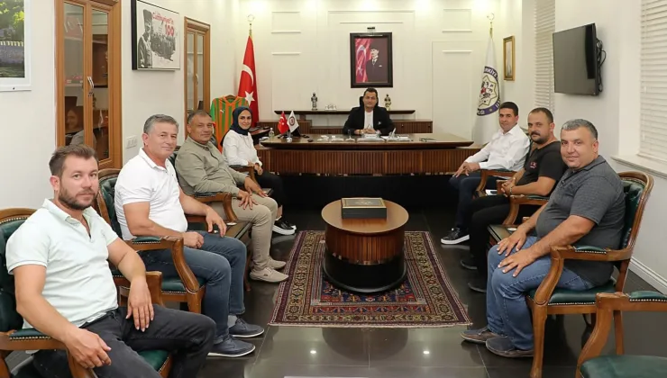 Alanya’nın muhtarlarından Kaymakam Öztürk’e bilgi ZİYARETİ