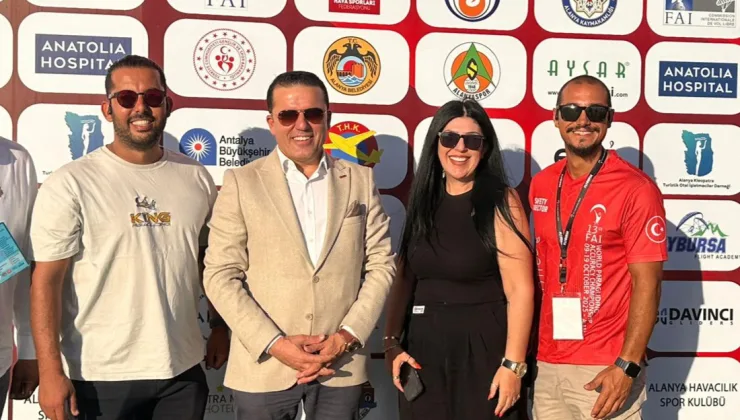 TÜRSAB Alanya BTK’dan 13. Dünya Yamaç Paraşütü Hedef Şampiyonası’na ziyaret