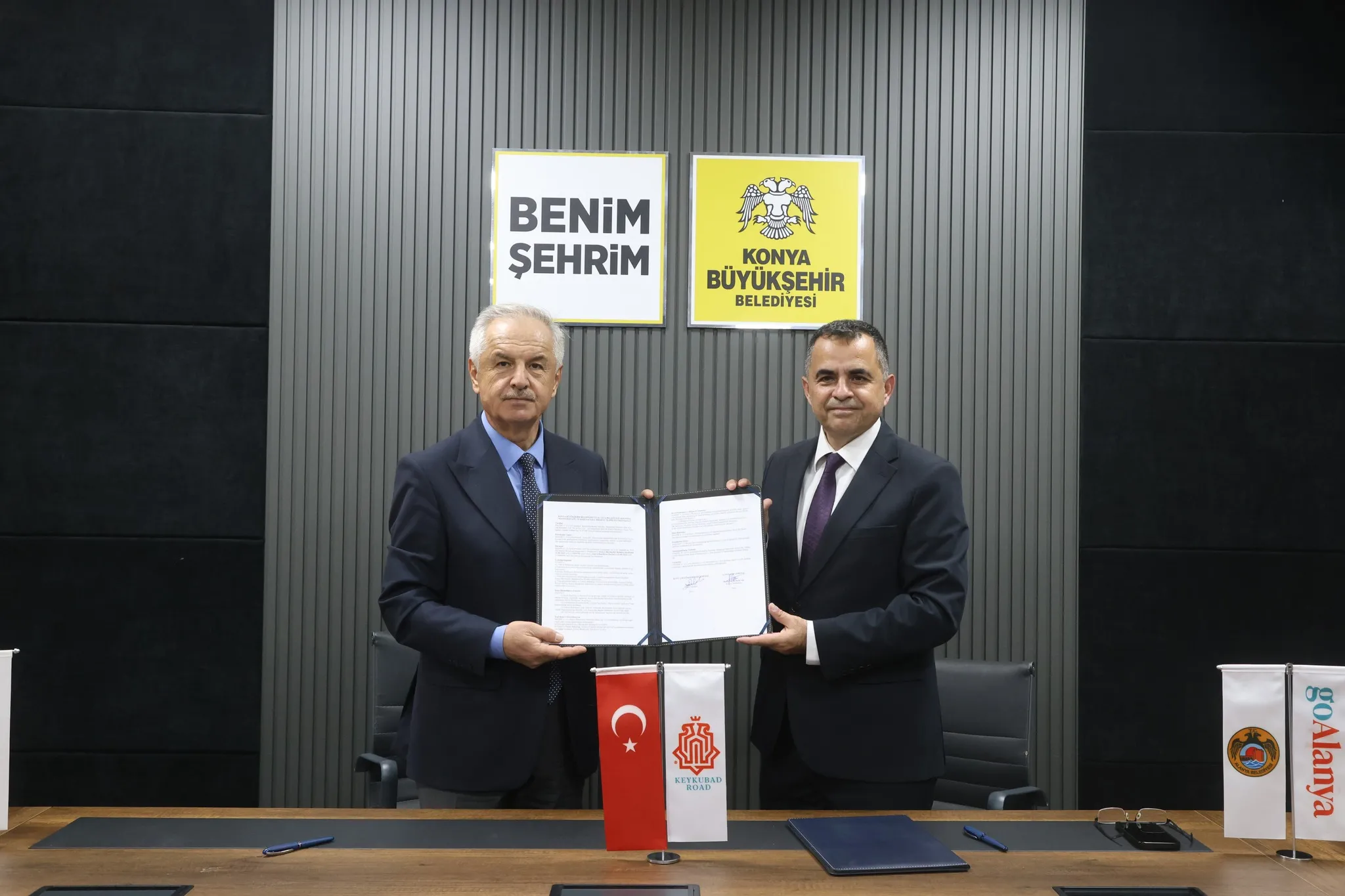 ALANYA VE KONYA’DAN KEYKUBAD YOLU İÇİN TARİHİ İMZALAR