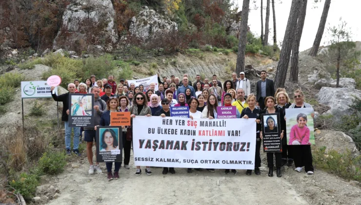 Kadına şiddetle mücadele için fidanlar Alanya’da toprakla buluştu