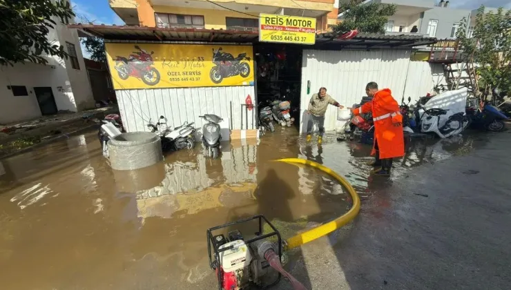 Alanya’da ASAT ve İtfaiye’den yoğun mesai