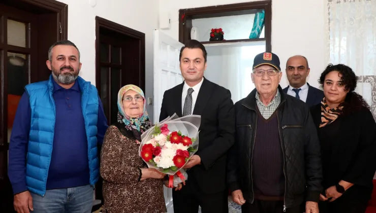 Kaymakam Öztürk’ten Kıbrıs Gazisi Hüseyin Özsoy’a vefa ziyareti