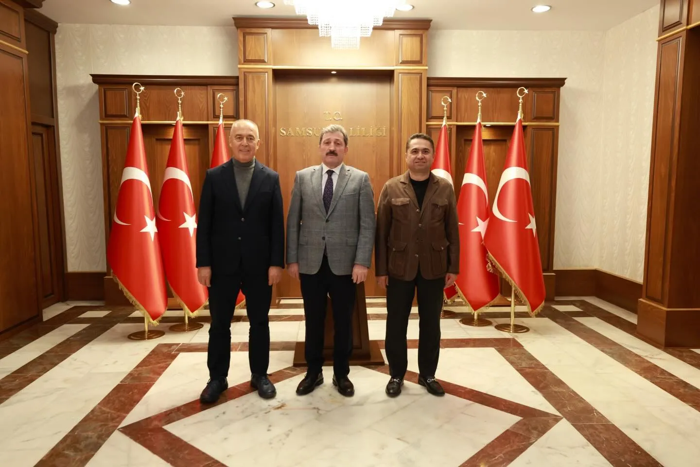 Rektör Türkdoğandan Vali Tavlı ve Federasyon Başkanı Müftüoğluna Ziyaret