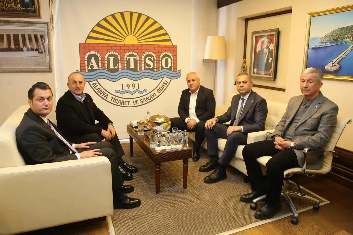 Başkan Erdem Çavuşoğlu’nu ALTSO’da AĞIRLADI