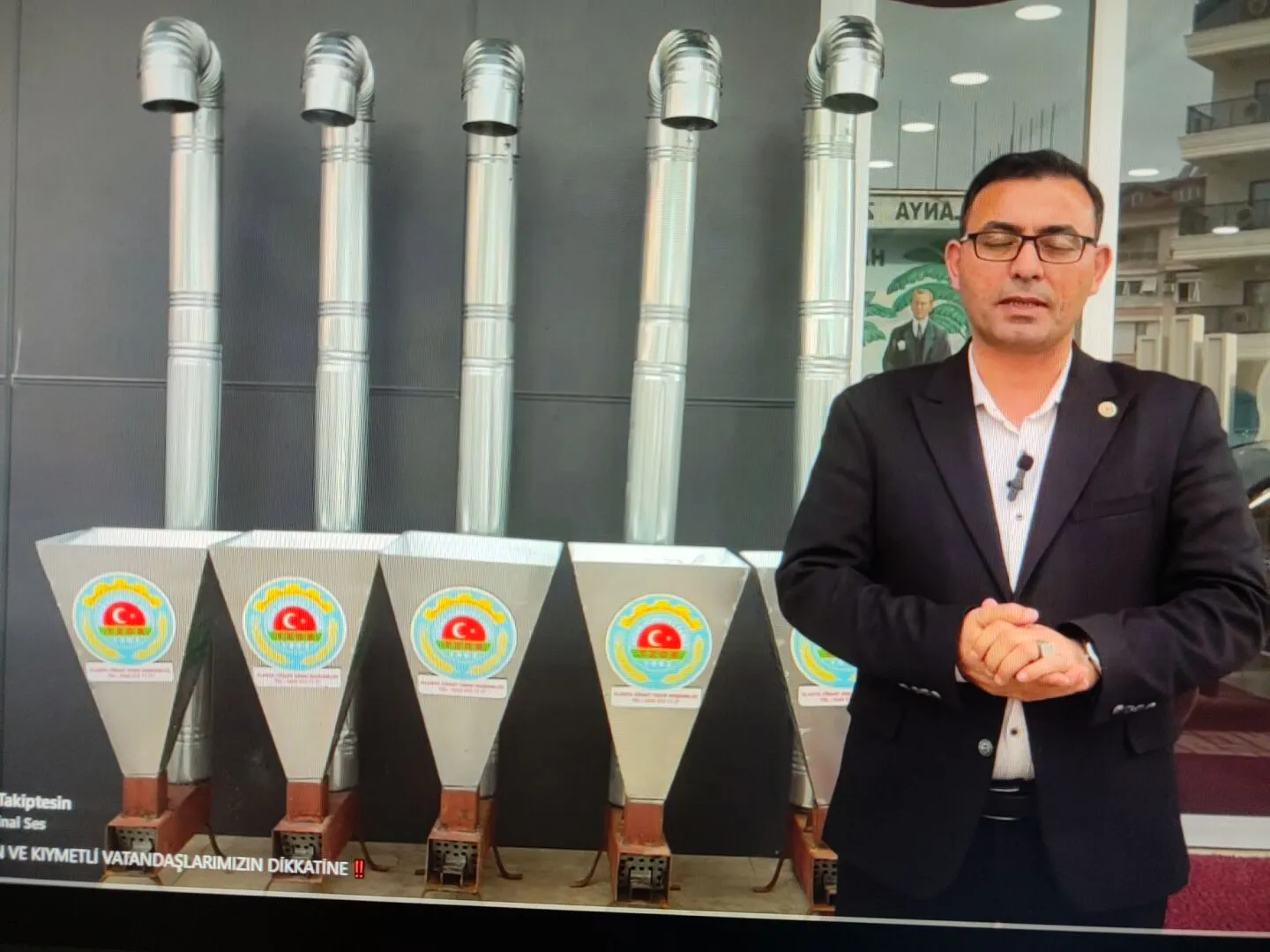 Alanya Ziraat Odası’ndan pelet sobası desteği