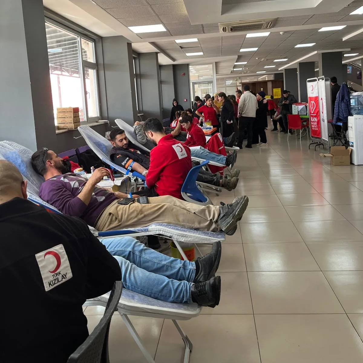 Kargıcak Ortaokulunda kan bağışı yapıldı.