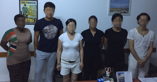 5 yıldızlı otele kaçak işçi baskını 