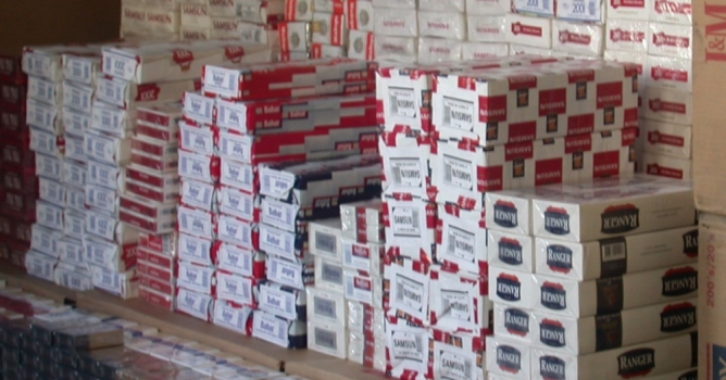 6 bin 380 paket kaçak sigara ele geçirildi 