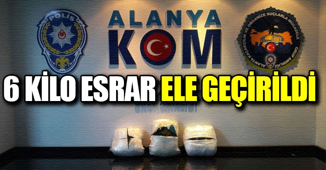  6 kilo esrarla yakalandı 