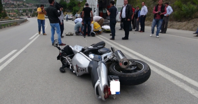 Alanya'da 4 motosiklet  kazasında 5 kişi yaralandı