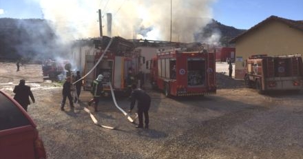 Alanya'da Okulda Yangın Paniği