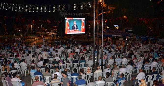 Alanya halkı Erdoğan'ı dinledi 