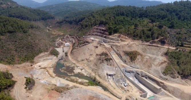 Alanya Yeniköy Barajı'nda Çalışmalar Sürüyor